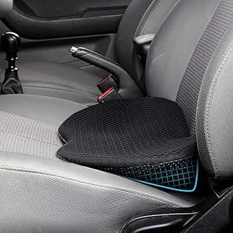 Livtribe Car Seat Cushion - Memory Foam Car Seat Pad - Driving Car Seat Cushion - Road Travel Necessities for Drivers (Black)