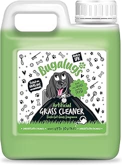BUGALUGS Artificial Grass Cleaner - Dog Safe, Pet Disinfectant & Lawn Deodoriser - Puppy Urine Cleaner & Odour Eliminator - 1L Super Concentrate - Made in UK Cruelty Free (Fresh Cut Grass 1L)