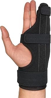Metacarpal Finger Splint Hand Brace | Pinky Finger Splint For Boxer Fractures, Broken Ring Finger | Little Finger Cast, Trigger Finger Immobilizer Straightener, Ulnar Gutter Splints Support | LEFT S/M