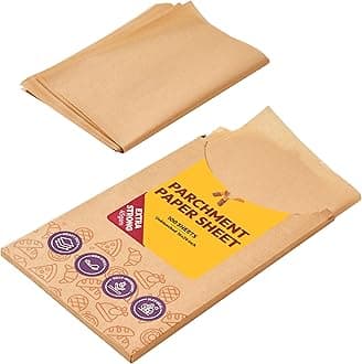 16x24 Inch Parchment Paper Sheets, 100Pcs Non-Stick Precut Baking Parchment, Unbleached Parchment Paper for Baking, Cooking, Grilling, Frying and Steaming, Full Sheet Baking Pan Liners