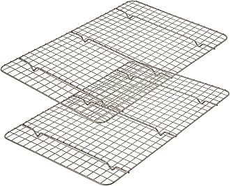 Cooling Rack 12 x 17 inches Set of 2 Oven Safe | Non Stick Cooling Racks for Cooking and Baking | 12x17 Baking Sheet Wire Rack | Nonstick Cookie Cooling Rack for 18 in Half Sheets and Pans
