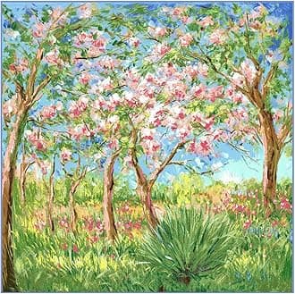 Grace Scarves 100% Silk Scarf, Artists Collection (van Gogh & Monet)