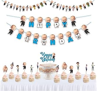 Seyal® Bby Boss Theme Birthday Party Supplies