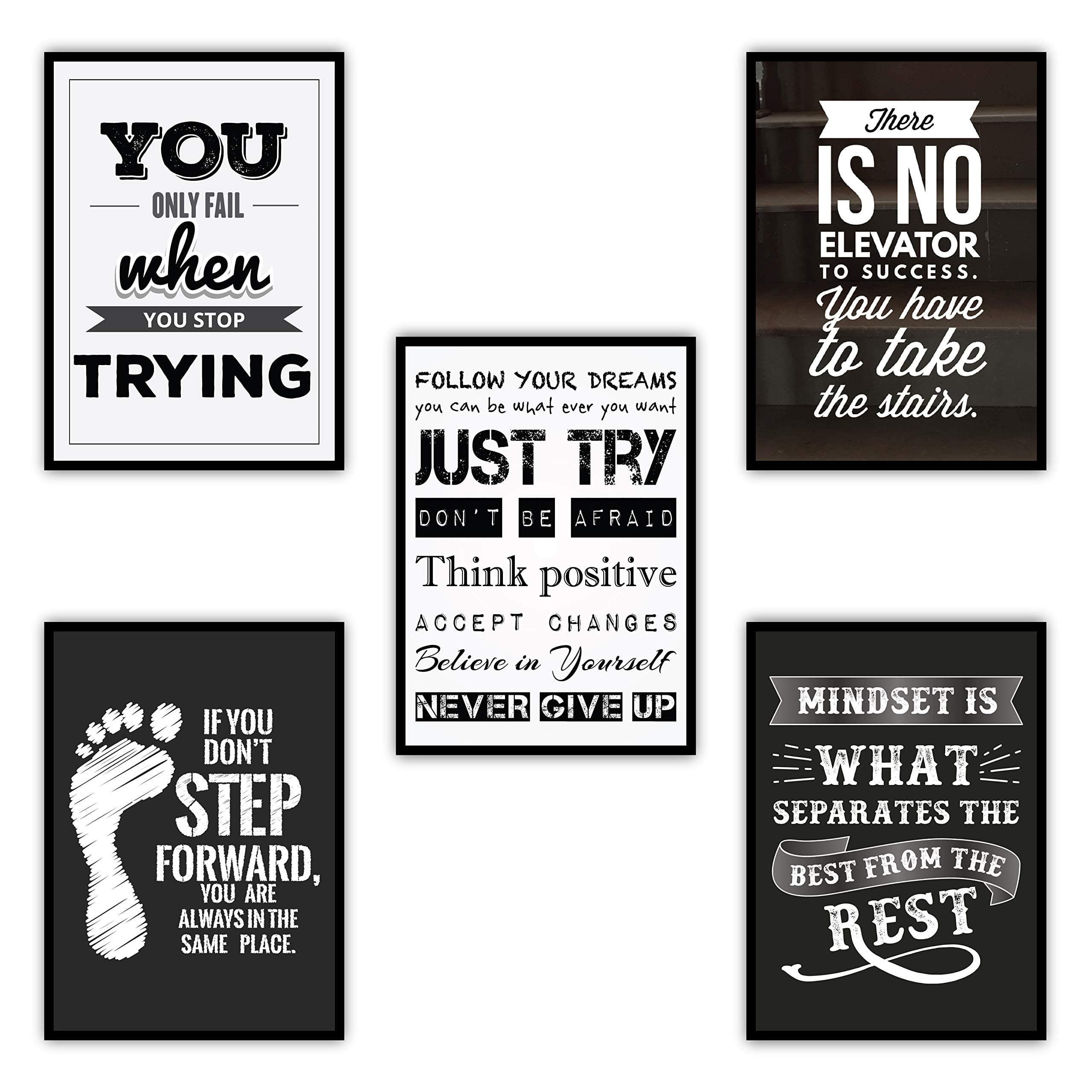 5 Pack Motivational Posters