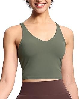 Womens' Sports Bra Longline Wirefree Padded with Medium Support