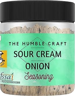 The Humble Craft Sour Cream & Onion Popcorn Seasoning Powder, Popcorn, Fries, Chips and Snacks Dry Masala, Tangy Flavour - 250g Family Value Pack