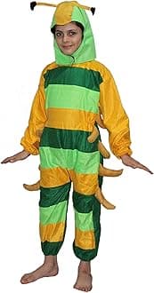 Kaku Fancy Dresses Caterpillar Insect Costume -Multicolour, 3-4 Years, for Boys