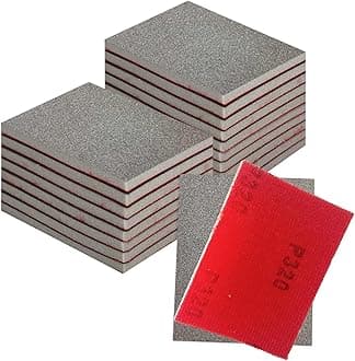 Sanding Sponge Set, 20 Pcs 320-2500 Grit Sanding Block Pads Dry Wet Sanding Sponge Soft Foam Fine Drywall Sandpaper for Crafts Furniture Wood Model Drywall Metal Rust Removal Polishing