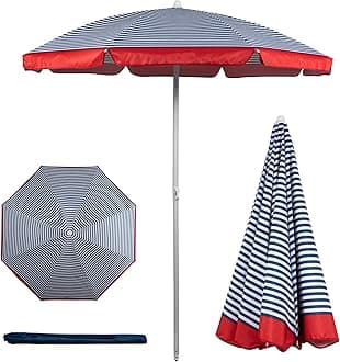 Outdoor Canopy Sunshade Beach Umbrella 5.5', Small Patio Umbrella