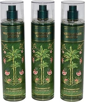 Bath & Body Works Fragrance Mist 3-Pack 8oz Each (Watermelon Mojito)