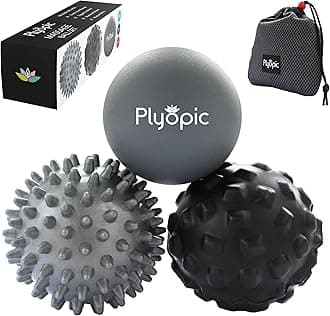 Massage Ball Set – for Deep Tissue Muscle Massage, Myofascial Release, Trigger Points, Mobility, Plantar Fasciitis - Eliminate Muscle Tension & Tightness in Your Back Neck Foot