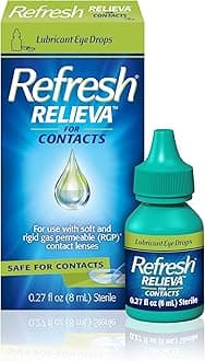 Relieva for Contacts Lubricant Eye Drops, 0.27 Fl Oz Sterile