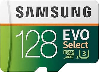 SAMSUNG: EVO Select 128GB MicroSDXC UHS-I U3 100MB/s Full HD & 4K UHD Memory Card with Adapter (MB-ME128HA)