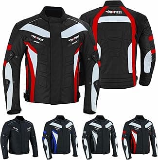 PROFIRSTMotorbike Men’s Riding Jacket Motorcycle Jacket for Men Waterproof Jacket CE Armored Protection