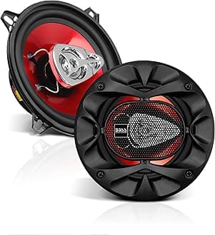 BOSS Audio Systems CH5530 Car Speakers - 225 Watts of Power Per Pair and 112.5 Watts Each, 5.25 Inch, Full Range, 3 Way, Sold in Pairs, Easy Mounting