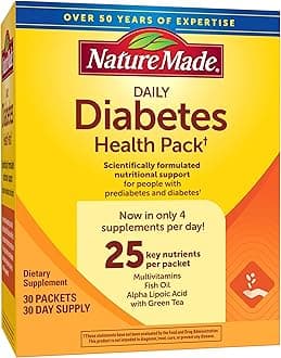 Diabetes Health Pack, Daily Dietary Supplements for Nutritional Support, 30 Packets, 30 Day Supply