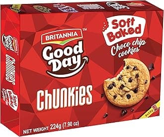 Good Day Chunkies 7.90oz (224g) - Soft Baked Chocochips Cookies - Healthy, Delicious & Crispy (Pack of 1)