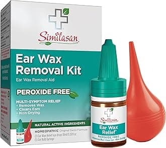 Similasan Ear Wax Removal Kit, 0.33 Ounce Bottle Ear Drops with Bulb Syringe