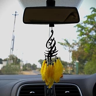 M H Villa Om Dream Catcher for Car, Spiritual Shiva Car Hanging for Positive Vibes, Unique Car Decoration Items Interior and Stylish Car Hanging Accessories Interior Gift DN-2