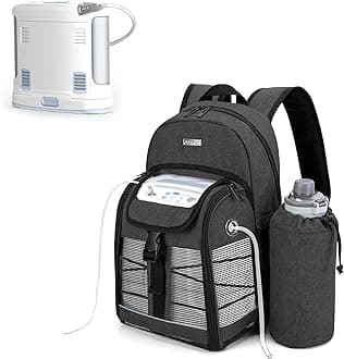 CURMIO Portable Oxygen Concentrator Backpack, POC Carrying Bag Compatible for Inogen, OxyGo and Caire Units, Bag Only