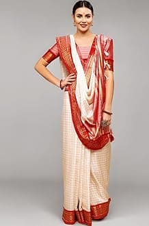 Satrani Women'S Poly Silk Woven Saree With Unstitched Blouse Piece