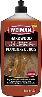Wood Floor Polish and Restorer - 32 Ounce - High-Traffic Hardwood Floor, Natural Shine, Removes Scratches, Leaves Protective Layer, Packaging May Vary