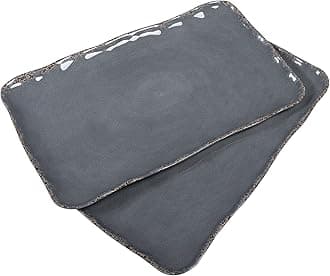 Melamine Platters for Serving Food, 17"x10" Melamine Rectangle Serving Platters