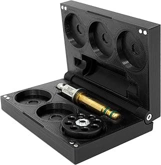 Slim Magazine Case Compatible with: Umarex Walther Rotex RM8 Magazines and Quick Fill Probe – Plastic Flip Lid Magnetic Box Air Rifle Storage
