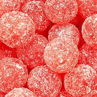 Barnetts - Mega Sour Candy Cherry 227g - Trendy Sweet Bags - Traditionally Handmade Sweets - Sour Coating Lasts 20 Seconds - Candies for Party Bag, Gift Hamper, or Hamper Box