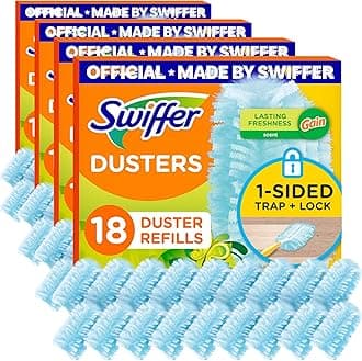 Dusters Multi-Surface Duster Refills for Cleaning, Gain Original Scent, 18 Count (Pack of 4)