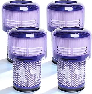 4-PACK Filter Replacements for Dyson V12 Detect Slim Cordless Vacuum and V12 Slim Vacuums - Comparable to Part 971517-01 (Excludes SV12 & V15 Vacuum Models)