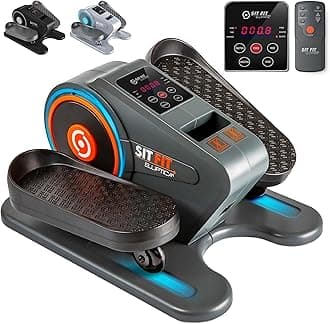 SITFIT, Sit Down and Cycle! Powered Foot Pedal Exerciser for Seniors, Under Desk Elliptical Exercise Bike, Leg Exerciser While Sitting. Peddler Exerciser Mini Bike, Portable Rehabilitation Equipment.