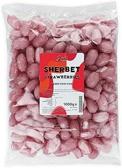 Just Treats Sherbet Strawberries 1kg Party Bag