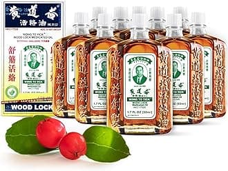 10 Pack of Wong to Yick - Wood Lock Medicated Oil - Herbal Pain Relief for Muscular Aches, Sprains, Shoulder and Back Pain - for Sports Recovery, Soreness - 1.7 Fl Oz - 50 ML - 100% Authentic