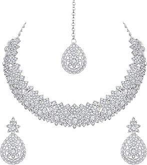 Atasi International Splendid Jewellery/Necklace Set for Women | Ideal for Party, Wedding and Festive Occasion