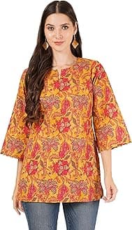 COTLAND Fashions Jaipuri Cotton Printed Short Kurti for Women