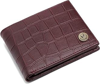 WILDHORNOlive Leather Men's Wallet (WH2050), Maroon, Contemporary