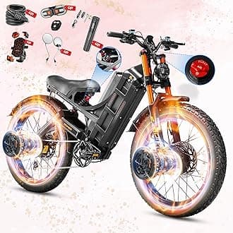 - 2026 Romeo Pro 3/2 50-46Mph Electric Bike for Adults 5600W/4000W/2500W Dual Motor Ebike 60V/80Ah 52V/70Ah Long Range Fat Tire Full Suspension Electric Mountain Bicycle