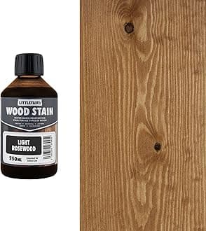 Littlefair's Wood Stain Water-Based - (Light Rosewood) – Non-Toxic, Eco-Friendly & Quick Drying - Easy-to-Apply, Concentrated Formula for All Wood Types – 250ml