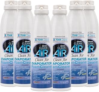 DWD2 Clean Air® Premium Automotive AC Evaporator Cleaner 8.oz Renew your air conditioner! (Unscented) - 6 Pack