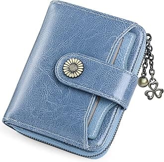 SENDEFN Purses for Women Genuine Leather Small Bifold Compact Womens Wallet with RFID Protection