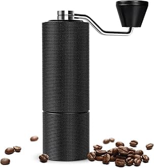 TIMEMOREChestnut C3 Manual Coffee Grinder, Stainless Steel Conical Burr, Hand Coffee Grinder with Internal Adjustable Setting, for Pour Over Drip Coffee French Press, Black