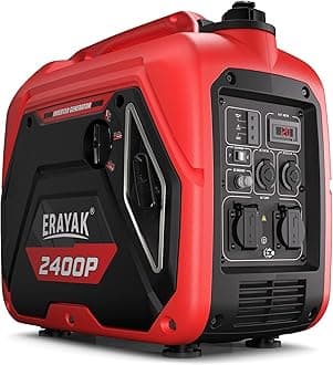 ERAYAK 2400W Gasoline Inverter Generator Power Equipment Portable Generator Quiet Lightweight Compact for Home RV Emergency Garden Outdoor