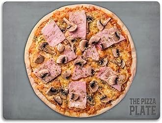 The Pizza Plate Rectangle Baking Steel 30x40cm, Pizza Stone, 6mm Thick for Bread and Pizza Making Unbreakable,UK Made