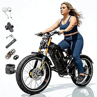 eAhora Romeo Pro 2 ebike-[2026 Latest] 46 MPH 4000W Dual Motor Ebike,52v 70Ah 200 Miles Long Range Electric Bike for Adults，26" Fat Tire Full Suspension Mountain Bike,Off-Road Fastest Electric Bike