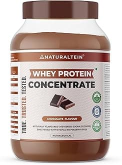 Natural Whey Protein Concentrate Chocolate – 1 kg | 21.8 g Protein per 30 g Serving | Naturally Flavoured | Non-GMO | No Artificial Sweeteners | Smooth Taste & Easy Mixability