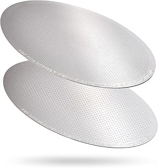 Able - DISK Stainless Steel Coffee Filter, AeroPress Coffee Maker-Compatible, AeroPress Accessories for Home & Cafes, 2.45” Reusable Coffee Filters (254-Micron Standard + 152-Micron Fine), Pack of 2