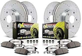 Power Stop K8530-26 Front and Rear Z26 Street Warrior Brake Pad and Rotor Kit For Chevrolet Corvette 2020-2023 [Model Specific]