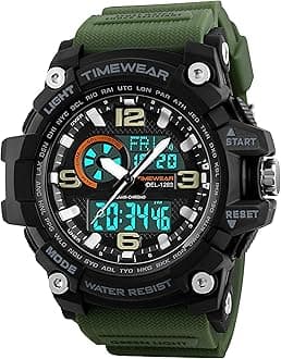 TIMEWEAR Analogue - Digital Men's Watch (Black Dial Black Colored Strap)