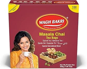 Wagh Bakri Masala Chai Tea 100 Bags Celebration Offer with 25 Green Tea Bags FREE